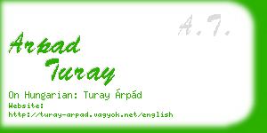 arpad turay business card